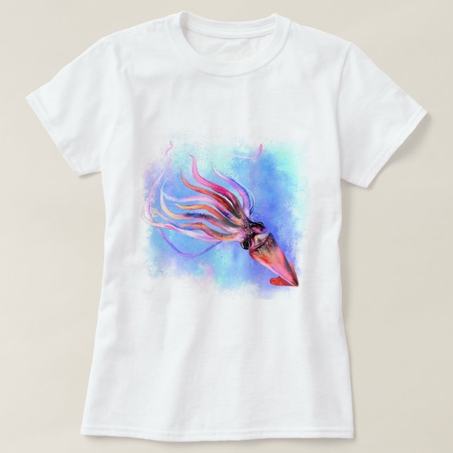 Colorful Squid T-Shirt (Design Front)