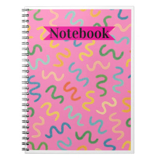 Colorful Squiggle Notebook