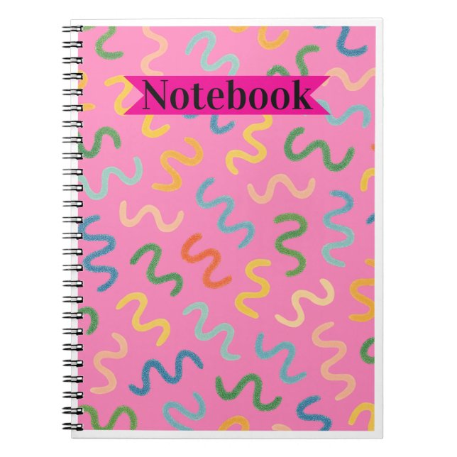 Colorful Squiggle Notebook (Front)