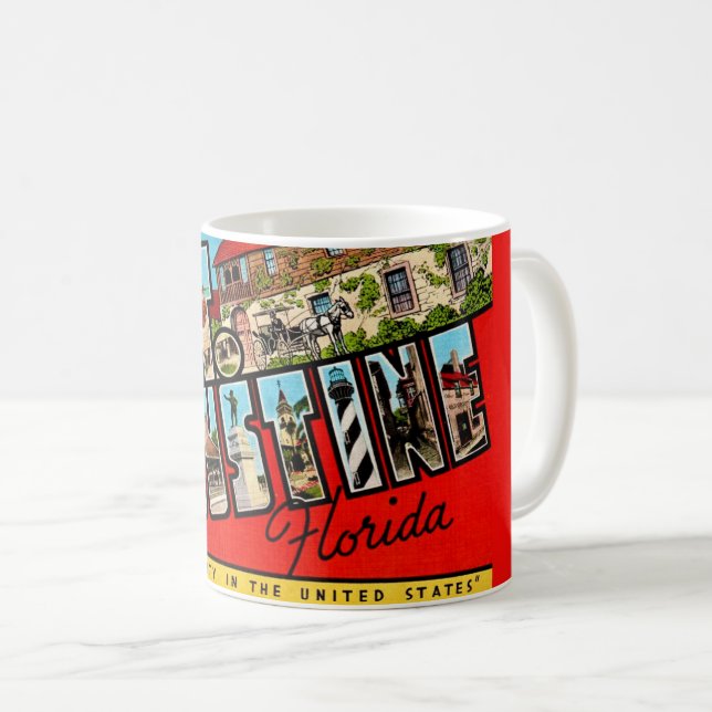 Colorful St Augustine Florida  Coffee Mug (Front Right)