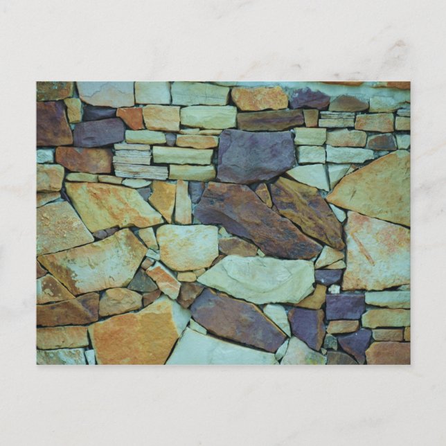 Colorful Stacked Stone Postcard (Front)