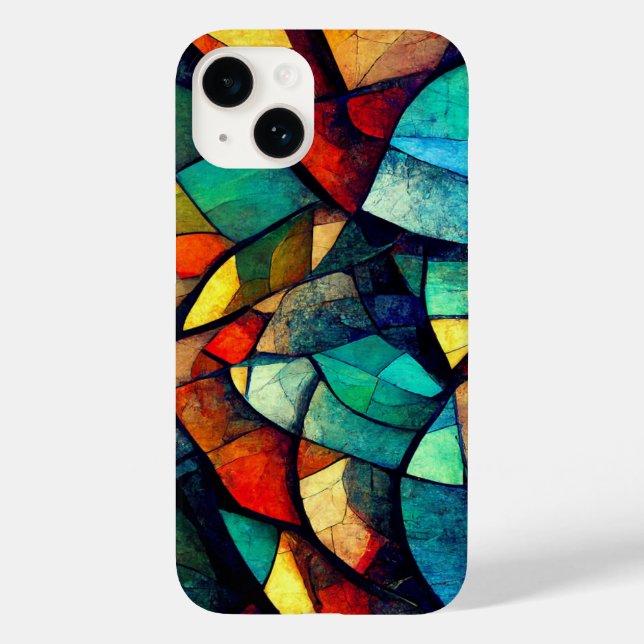 Colorful Stained Glass Abstraction Case-Mate iPhone Case (Back)