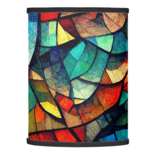 Colorful Stained Glass Abstraction Lamp Shade