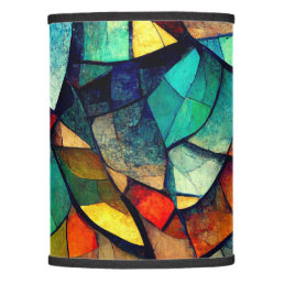 Colorful Stained Glass Abstraction Lamp Shade