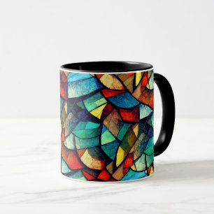 Colorful Stained Glass Abstraction Mug