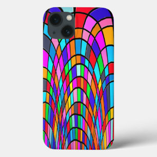 Colorful Stained Glass Art iPhone 13 Case