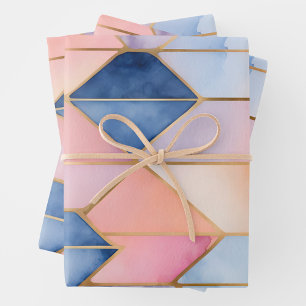 Colorful Stained Glass Art Wrapping Paper Sheets