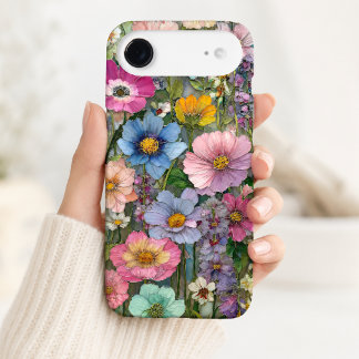 Colorful Stained Glass Botanical Floral Garden iPhone 17 Air Case