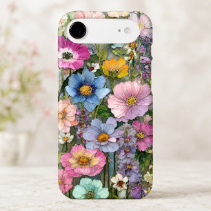 Colorful Stained Glass Botanical Floral Garden iPhone 17 Air Case