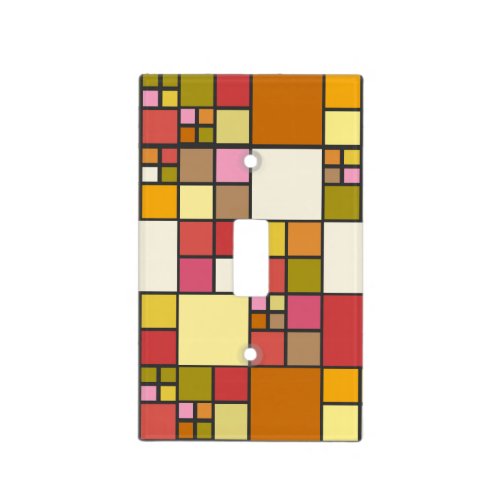 Colorful Stained Glass Design Light Switch Cover