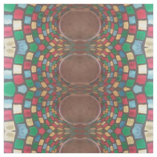 Colorful Stained Glass Fabric