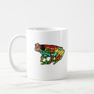 Colorful Stained Glass Frog Mug