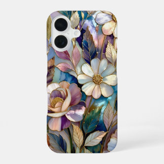 Colorful Stained Glass iPhone Case Purple Flower