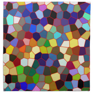 Colorful Stained Glass Look 2 Napkin