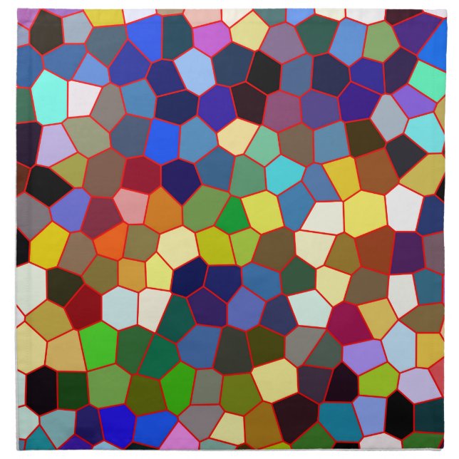 Colorful Stained Glass Look 2 Napkin (Front)