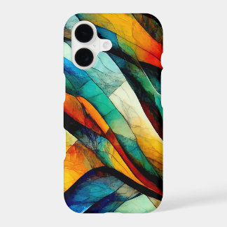 Colorful Stained Glass Mosaic Abstraction iPhone 17 Case