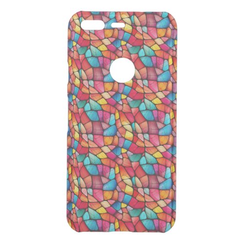 Colorful Stained Glass Pattern background Uncommon Google Pixel Case