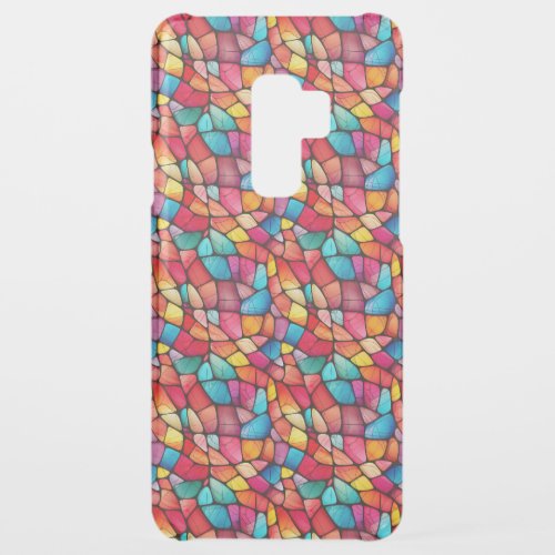 Colorful Stained Glass Pattern background Uncommon Samsung Galaxy S9 Plus Case