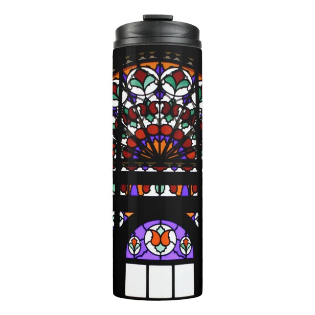 Colorful Stained Glass Thermal Tumbler (Front)
