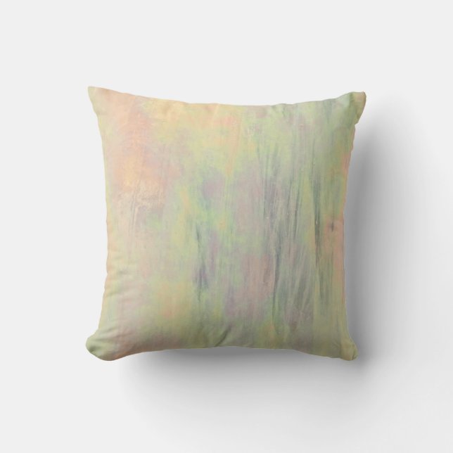 Colorful Stained Glass Throw Pillow (Front)