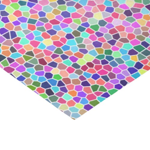 Colorful stained glass tissue paper