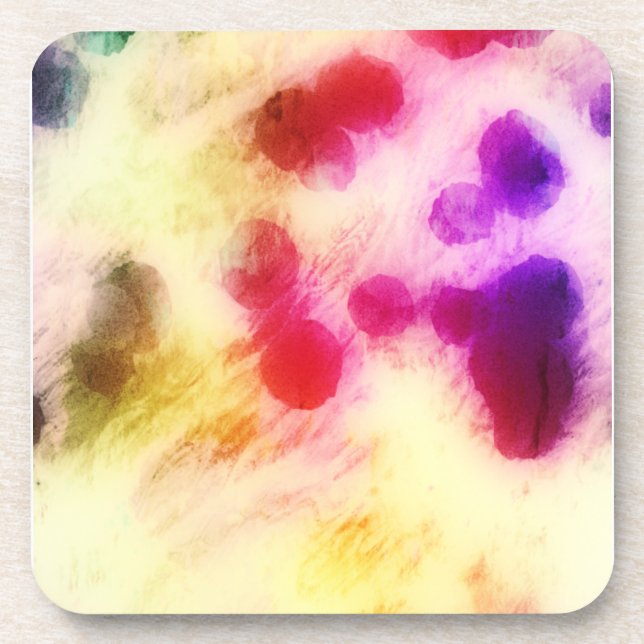 Colorful Stained Tissue Paper Coaster (Front)