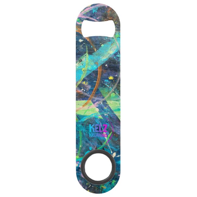 Colorful Stainless Steel Bottle Opener (Back)