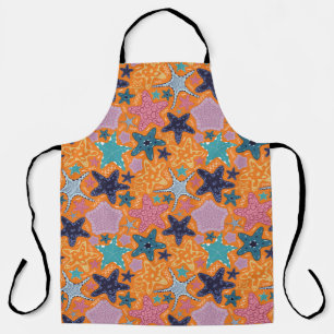 Colorful Star fishes Apron