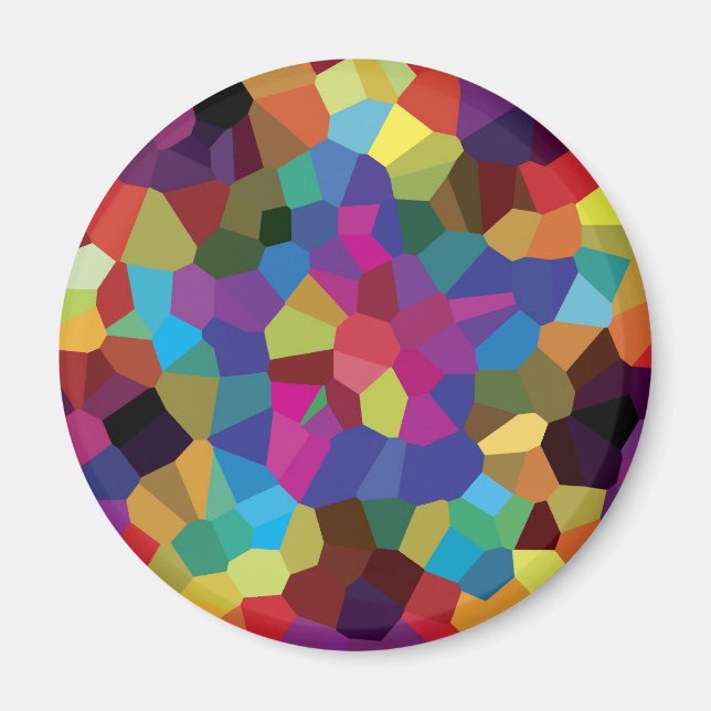 Colorful Star Mosaic Magnet (Front)