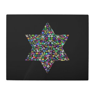 Colorful Star of David Metal Print