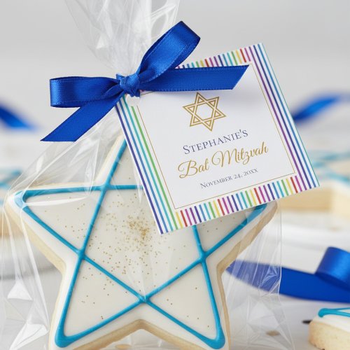 Colorful Star of David Rainbow Stripes