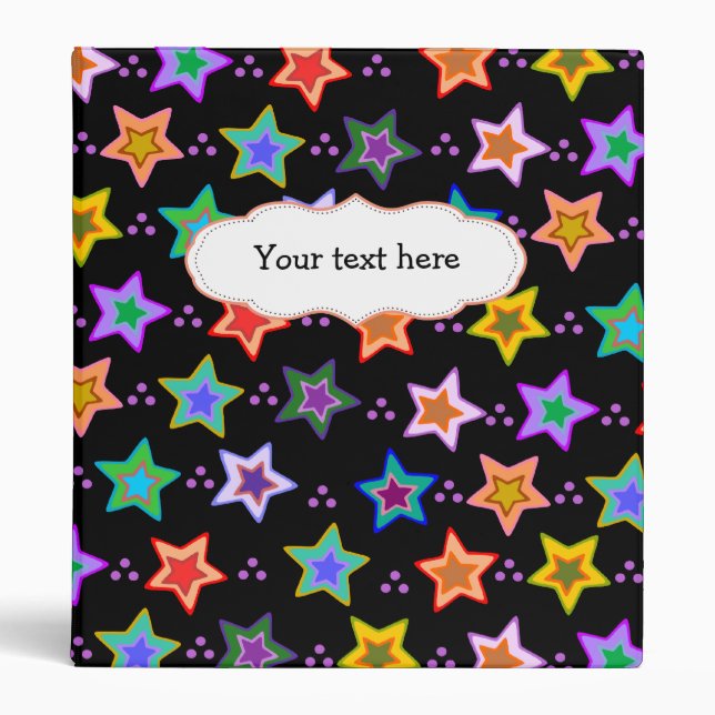 Colorful star pattern binder (Front)