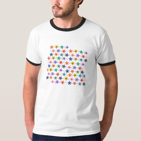 Colorful star pattern T-Shirt