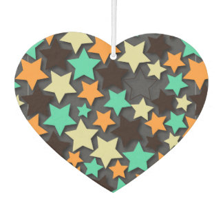 Colorful Star Pattern With Dark Background Car Air Freshener Colorful Star Pattern With Dark Background Car Air Freshener