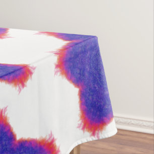 Colorful star rainbow tablecloth