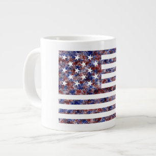 Colorful Star-Spangled Banner America Flag Giant Coffee Mug