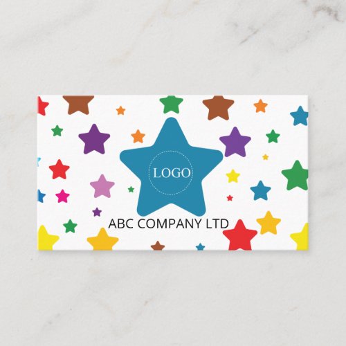 Colorful Star Unique Educational Business Card