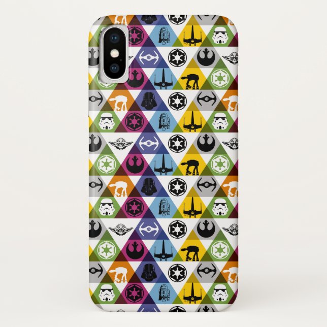 Colorful Star Wars Geometric Pattern Case-Mate iPhone Case (Back)