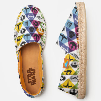 Colorful Star Wars Geometric Pattern Espadrilles