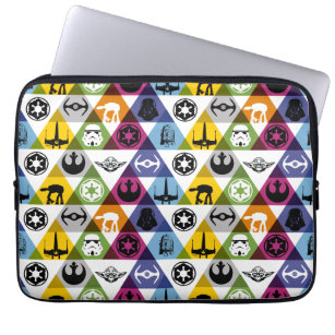 Colorful Star Wars Geometric Pattern Laptop Sleeve