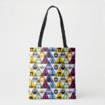 Colorful Star Wars Geometric Pattern Tote Bag