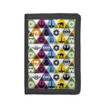 Colorful Star Wars Geometric Pattern Trifold Wallet