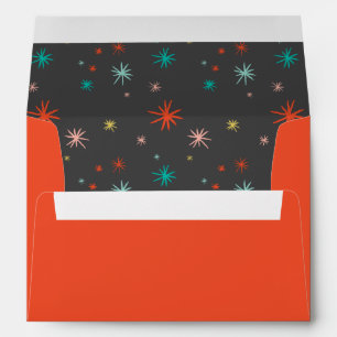Colorful Starburst Fun Festive Holiday New Year Envelope