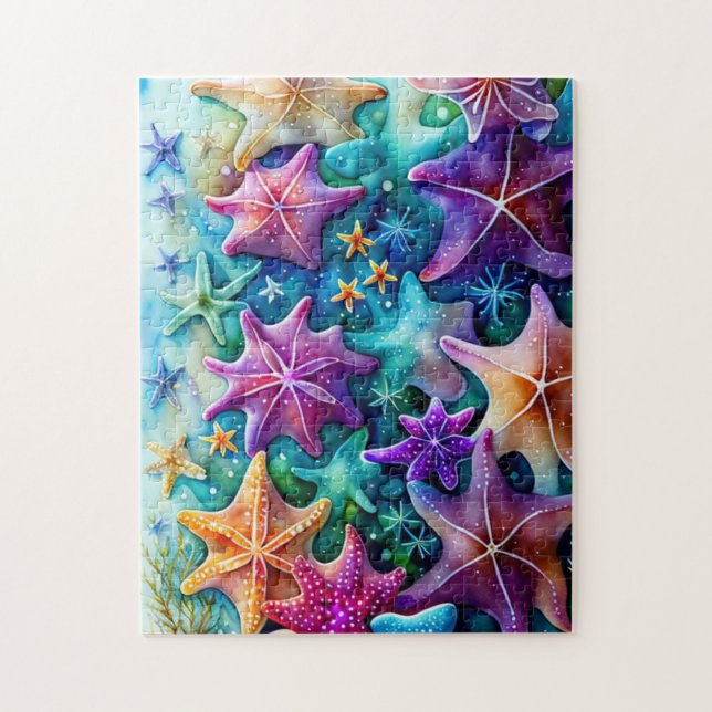 Colorful Starfish  Jigsaw Puzzle (Vertical)