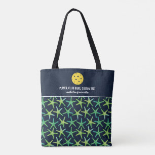 Colorful Starfish Pattern Custom Pickleball Paddle Tote Bag