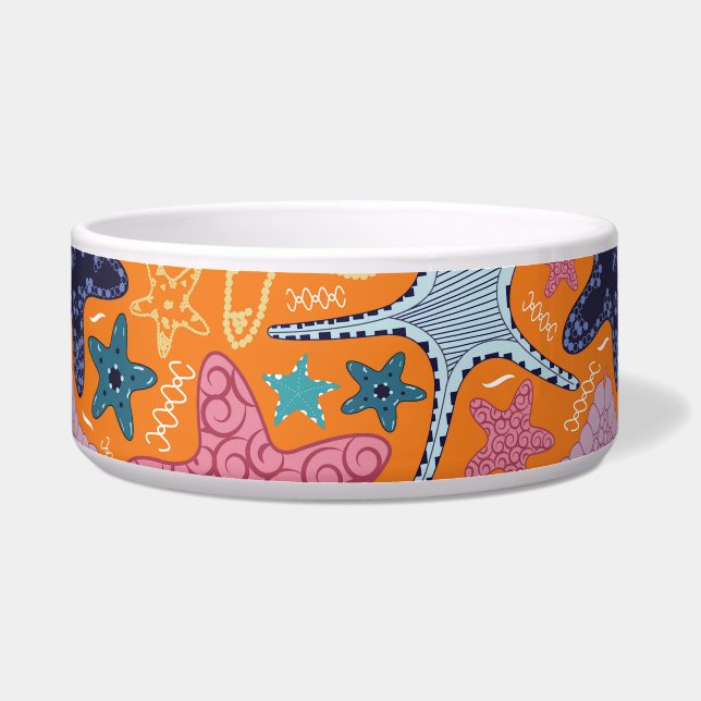 Colorful Starfishes Bowl (Front)