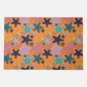 Colorful Starfishes Doormat