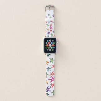 Colorful Starfishes, Sea stars Apple Watch Band