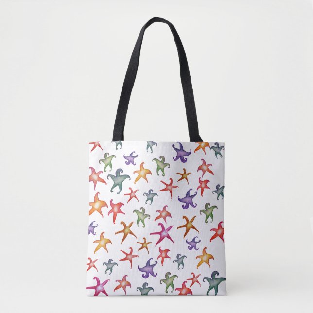 Colorful Starfishes, Sea stars  Art Tote Bag (Front)