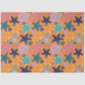 Colorful Starfishes Tissue Paper